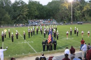 The Marching Band plays before the game.  Photo by Brittany Ferguson