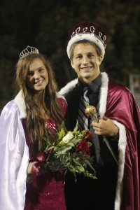 Queen Hannah Whitley and King Trey Ryan were crowned on Oct. 3, 2013.