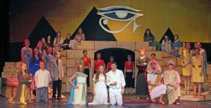The cast of "Aida." Photo by Gabby Kolker.