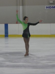 Even in her younger years of skating, Emily stands tall and proud for her audience.