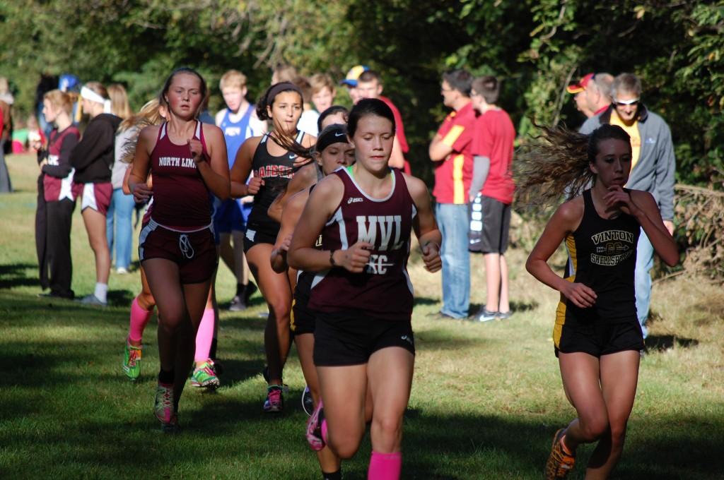 Junior Haley Corkin finished 12th at Benton with a time of 21:18. Photo by Ella Norton.