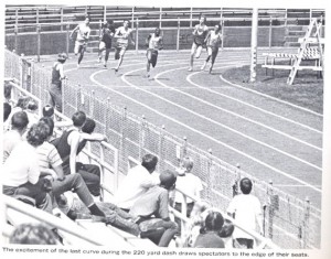 Roloff runs the 220 yard dash his senior year.