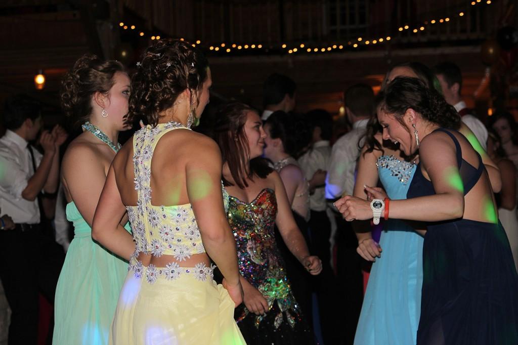 Students enjoy last years prom held at the Celebration Farm in Solon.