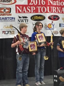 Logan Kelly  is the National NASP 3D and Bullseye Champ Middle School Boy and will represent the USA in South Africa All Star Worlds.