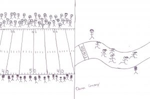 Cheer for Cross Country Cartoon by Clara Conroy