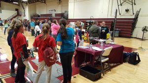 Kate Margheim and Sadie Player present at the “Open Minds Open Doors” conference held Thursday at Coe College 