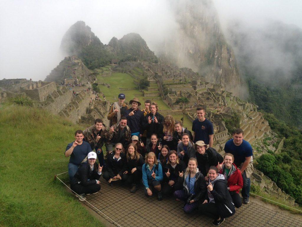 The Spanish Trip J-Term visits Peru. Photo by Sue Deibner.