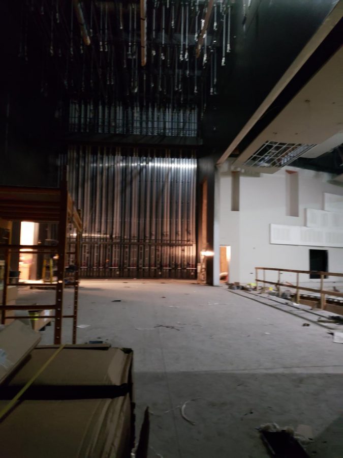 The new stage of the theater is in progress Jan.6.