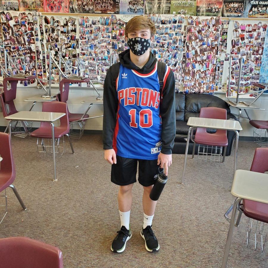 Competition winner Ty Panos on jersey day.