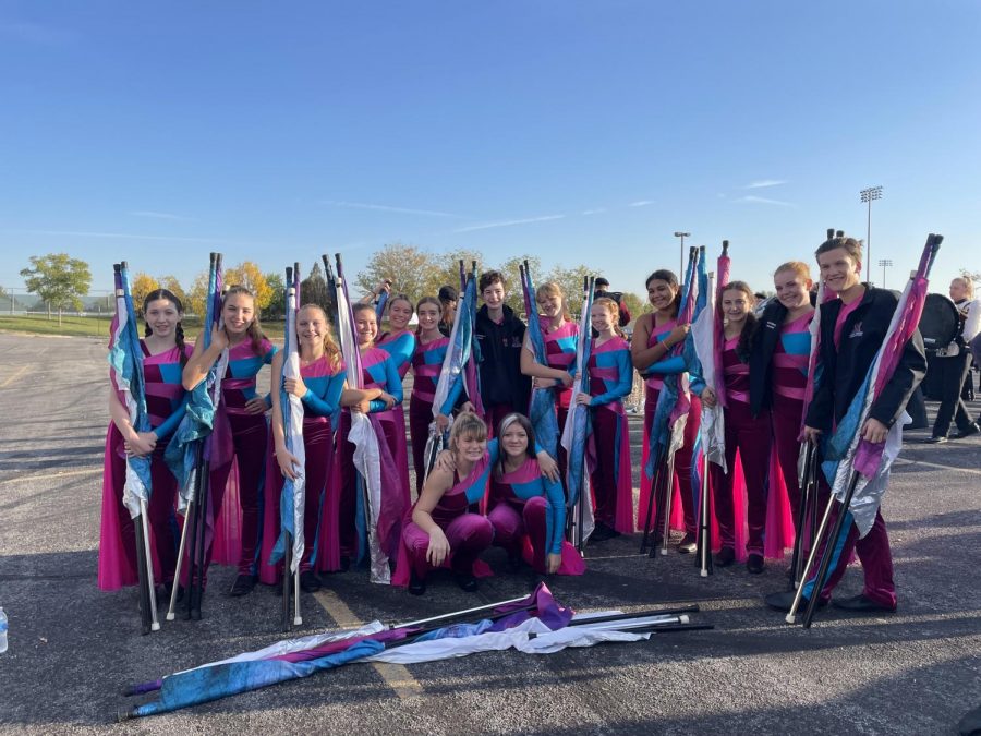 Mount Vernon High School Color Guard Team at State Oct. 9 
