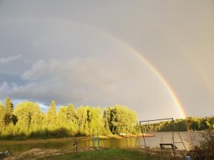 Rainbow by the Lake