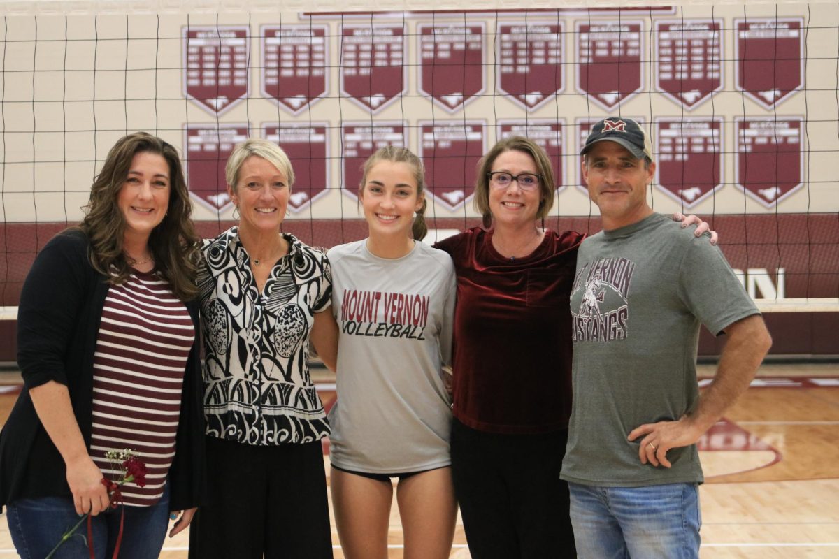 Brooke Ellyson on senior night.