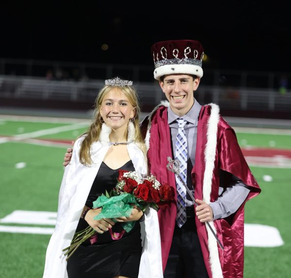 Your class of 24 homecoming Queen and King is Audrey Tucker and Luke Stephens! Photos taken on Sept. 28 at the newly opened Martha and Parsons Family Activities Complex.