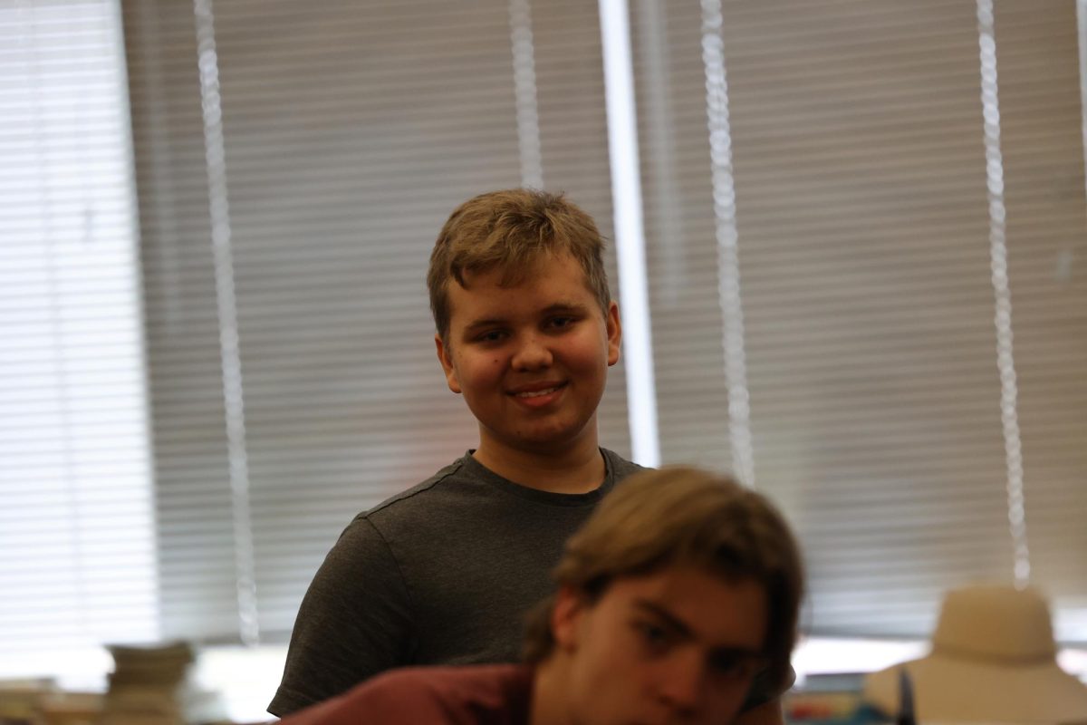 Sophomore Ryder Gillespie cutely grins while his picture is taken Jan. 3.