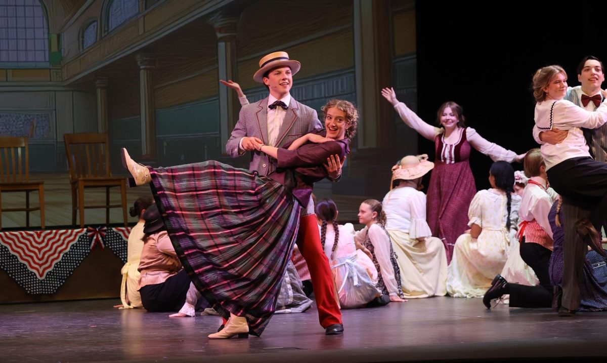 Senior Emmet Jordan and junior Claire Jensen star in Mount Vernon's production of "The Music Man" Held in the PAC Saturday, April 26, at 7 p.m.; Sunday, April 27 at 2 p.m.; Friday, May 2 at 7 p.m. 
Saturday, May 3 at 7 p.m.