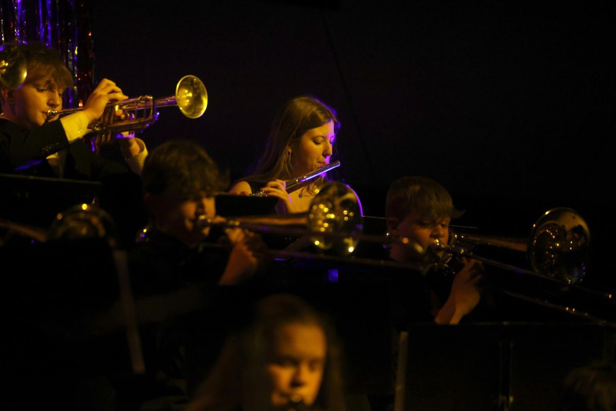 Senior Selah Loyd performs "Across the Blue Tracks" during the Java Jazz concert. 