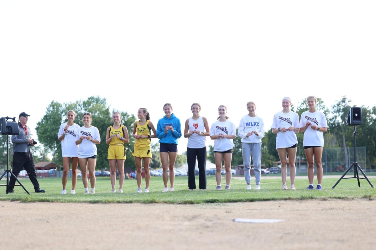 MVL had 5 girls in the top 10 in the 11-12 Girls Division on Tuesday, Aug 26th. Left to right: Evelyn Moeller, Kiersten Swart, Rose Pisarik, Edith Dawson, and Miranda Sellner. 