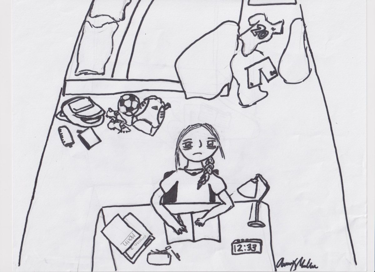 Another night, another pile of homework.