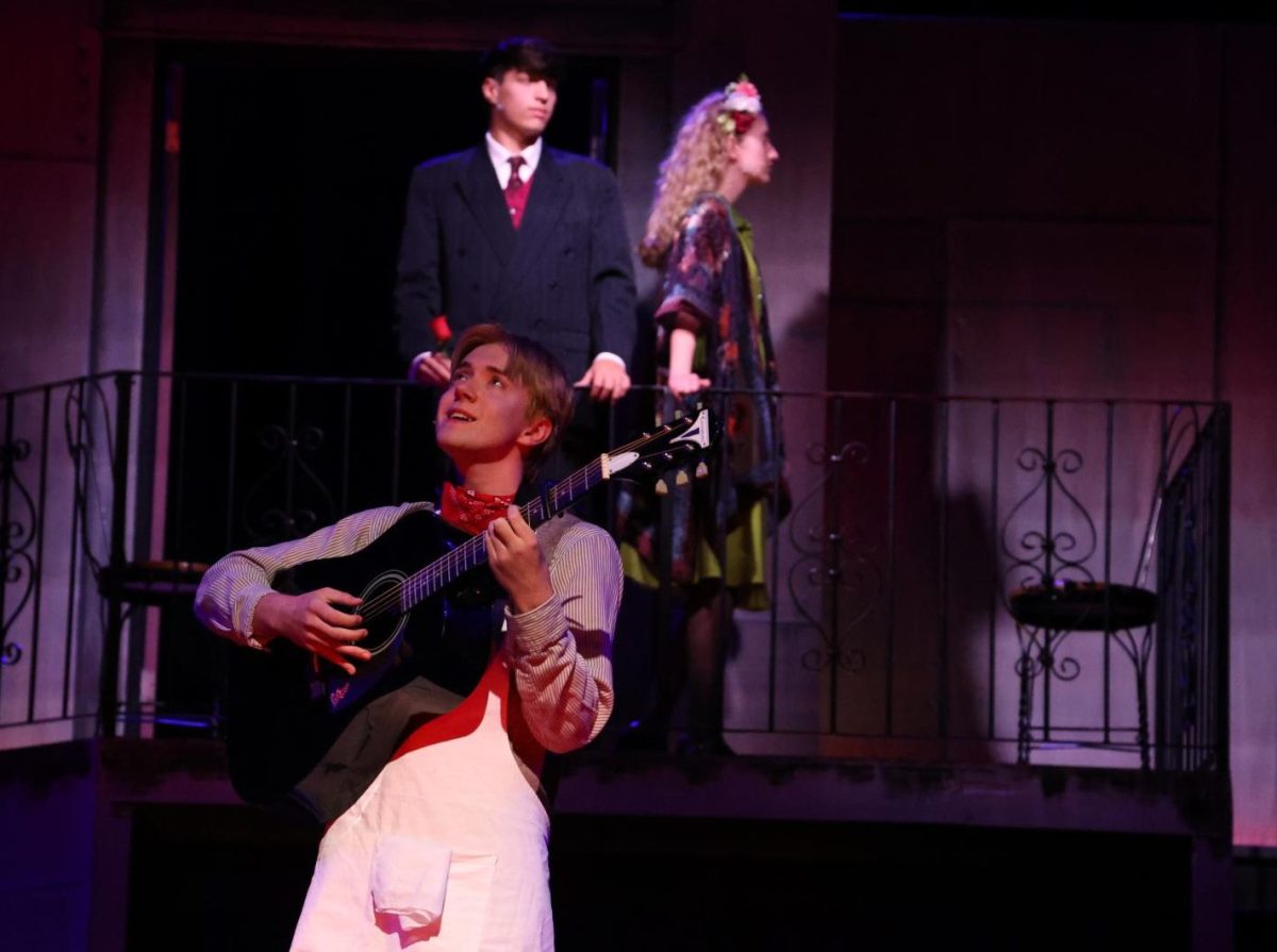 Junior Chester Rood, as Orpheus, performs "Epic I". The dress rehearsal was performed on Nov 3.