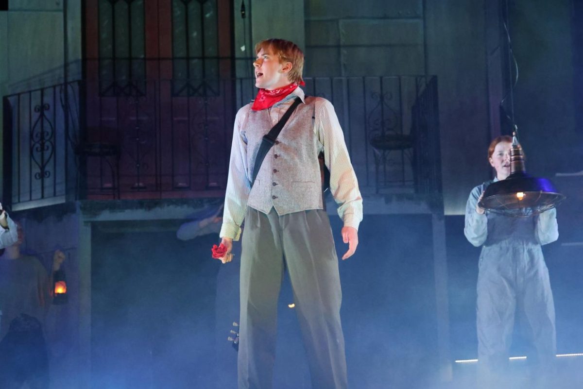 Junior Chester Rood (Orpheus) yearns for Eurydice as he performs the ballad "Wait for Me".