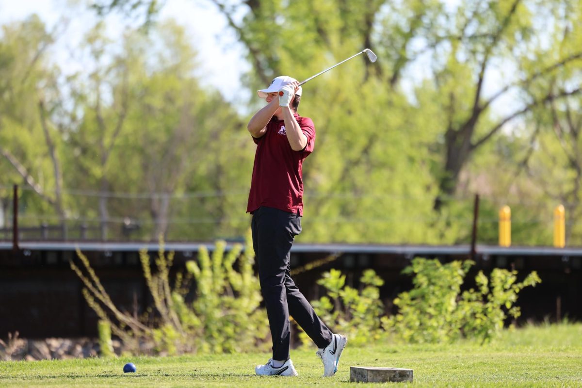 Kellen Haverback swings the golf club May 6, 2024