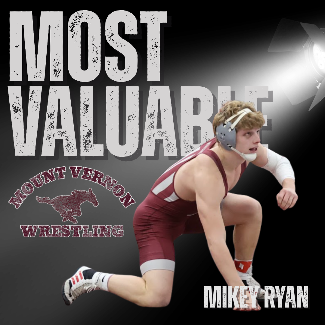 Mikey Ryan (157) wins Most Valuable Wrestler. 