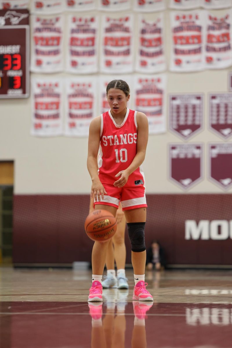 Savanna Wright shooting a free throw against Mid-Prairie, Dec 8th, 2025 